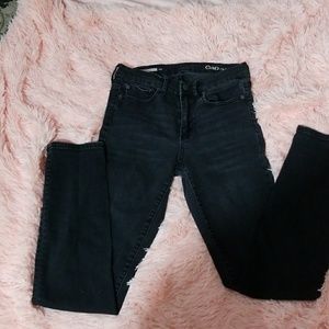 Gap dark grey denum straight jeans, good condition